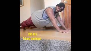 PUSHUPS SPHINX STYLE  285 LBS  OBESE amp OUT OF SHAPE [upl. by Naut]