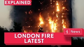 London fire at least 12 dead after Grenfell tower block sets fire on Latimer Road in London [upl. by Beker285]