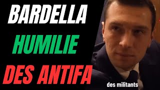 JORDAN BARDELLA HUMILIE DES ANTIFA VENUS MANIFESTER [upl. by Neerak]