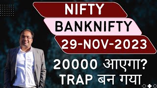 Nifty Prediction and Bank Nifty Analysis for Wednesday  29 November 2023  Bank NIFTY Tomorrow [upl. by Essilevi]