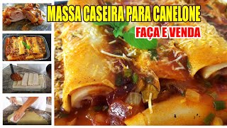 COMO FAZER MASSA CASEIRA PARA CANELONE  RECEITAS DA ROSA [upl. by Pet160]