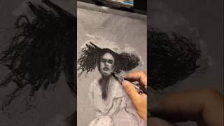 Charcoal Drawing 🤯 art drawing charcoaldrawing viralshorts [upl. by Bolt]