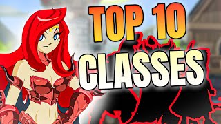 TOP 10 CLASSES IN AQW 2024 [upl. by Carolyne728]