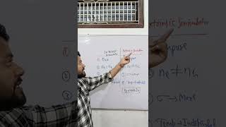 Difference between intrinsic and extrinsic semiconductor trending  viral shorts [upl. by Yanal593]