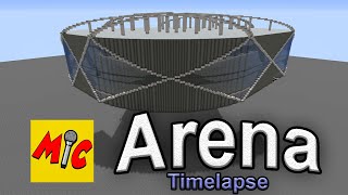 Building a BasketballHockey 🏀🏒 Arena in Minecraft TIMELAPSE [upl. by Mariann]