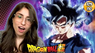 ULTRA INSTINCT DRAGON BALL SUPER Episode 109110 REACTION  DBS [upl. by Flower]