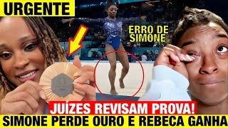 REBECA ANDRADE  Juízes REVISAM PROVA e NOTAM ERRO DE SIMONE Simone PERDE OURO e Rebeca GANHA [upl. by Aisyat]