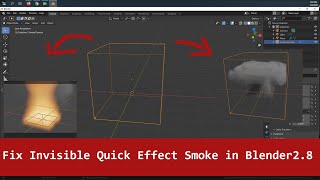 Fixing Quick Effect Smoke and Fire not Showing in Blender 282 [upl. by Hauge128]