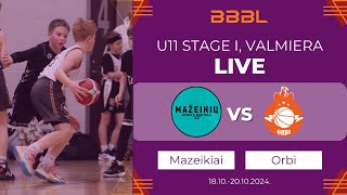 Mažeikiai 2014 vs BC Orbi 2014  BBBL Boys U11 [upl. by Llennhoj]