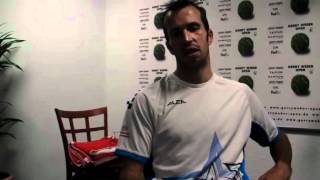 Stepanek Discusses His Doubles Success In 2012 [upl. by Dnaletak388]