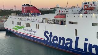 MV Stena Horizon Alongside at Rosslare Europort 17924 [upl. by Ydospahr]