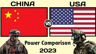 China🇨🇳vs🇺🇸 USA military power comparison video 2023china vs USAmilitary power comparison 2023 [upl. by Popelka]