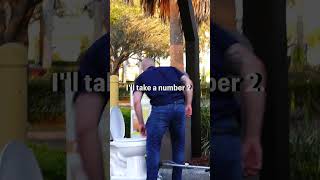 Motorized Toilet at the Drive Thru Prank 🚽💨 Fart 1 💩 shorts [upl. by Llednar376]