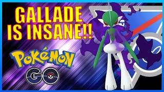 SHADOW GALLADE GOES INSANE  POKÉMON GO BATTLE LEAGUE [upl. by Atsev]