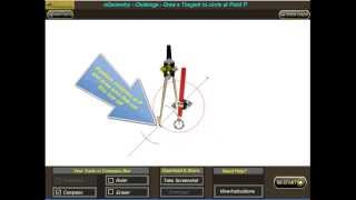 eGeometry App  Draw a Tangent to a Circle [upl. by Theda967]