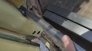 VW Bug heater Channel replacement bracing up before you start [upl. by Aldas976]