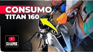 TITAN 160 CC  FAZ QUANTOS KM POR LITRO CONSUMO [upl. by Schuh]