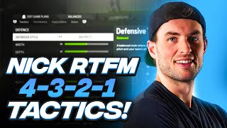 NICK RTFM 1000 SR RANK 1 META 4321 FORMATION amp CUSTOM TACTICS  EAFC 24 ULTIMATE TEAM [upl. by Fallon714]