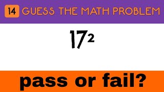 Guess the SQUARED NUMBERS  MATH problems  MATH quiz [upl. by Lucille]