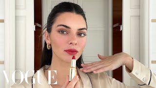 Kendall Jenner’s Guide to “Spring French Girlquot Makeup  Beauty Secrets  Vogue [upl. by Ydisac]