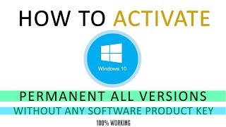 Windows 10 Pro Activate Permanent All Versions For Free [upl. by Kape]