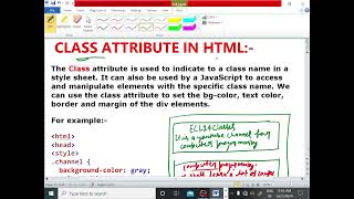 HTML TUTORIAL LECTURE  29DIV ELEMENT CLASS ATTRIBUTE EXPLANATION WIT EXAMPLE ECL365CLASSES [upl. by Nnarual]