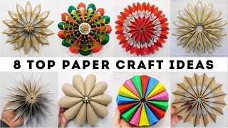 I Show You How to Reuse Toilet Paper Rolls 💚 8 Easy Craft Ideas 💛Handmade DIY Decorations [upl. by Ahsinahs]