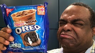 Dunkin Donuts Mocha Oreo Cookies TASTE TEST [upl. by Jeannie879]