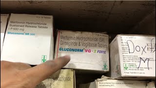 Gluconorm VG 2 Forte Tablet uses  price  composition  dose  side effects  review  in hindi [upl. by Enahc393]