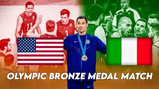 Reacting to USA vs Italy Mens Volleyball 2024 Paris Olympics [upl. by Nelaf]