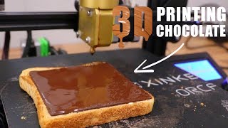 3D Printer Makes the Perfect Chocolate Layer [upl. by Laiceps]