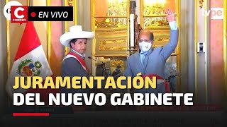 EN VIVO  Pedro Castillo toma juramento al nuevo GABINETE MINISTERIAL [upl. by Ahsenaj657]