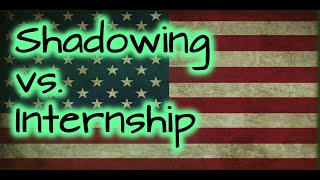 Praktikum in den USA Shadowing vs Internship [upl. by Eliades]