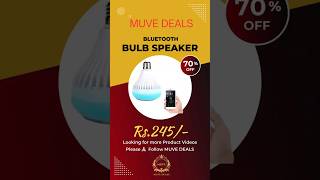 Bluetooth Bulb with Speaker muvedeals budgethomedecor diy explorepage home [upl. by Osborn614]