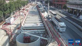 Chantier en time lapse  Parking Matabiau Ramblas  Toulouse [upl. by Aicilana]