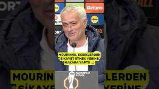 BRAVO HOCA Mourinho eksiklerden şikayet etmek yerine makara yaptı quotİşin komiği şuquot [upl. by Leviram]