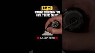 Day 20 of stapling correction tape correctiontape tippex challenge rockcleaning asmr asmrsound [upl. by Airun]