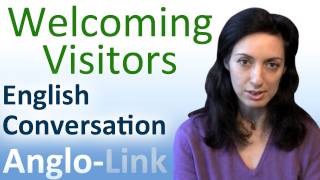 Welcoming Visitors  English Conversation Lesson [upl. by Lemak705]