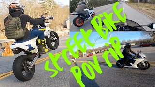 POV street bike ride  wheelies and pulls [upl. by Karas]