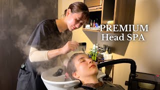 ASMR I got THE PREMIUM head spa in Tokyo Japan Soft Spoken [upl. by Ahsilif553]