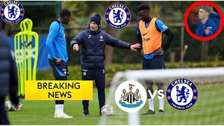 Chelsea training Reece James all smiles and others recover Chelsea train ahead of Newcastle [upl. by Procora]