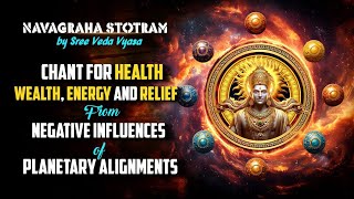 NavaGraha Stotram  Full  By Sri Veda Vyasa  Graha Dosha nivarana  StotraSagar [upl. by Nerine]