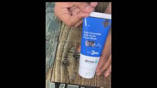 Derma co salicinamide AntiAcne Facewash  skincare shamanoorremedies [upl. by Leinad915]