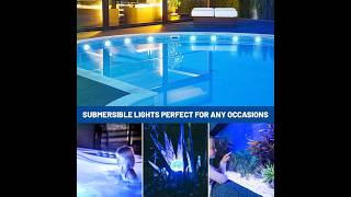 Submersible Led Pool Lights for Above Ground Pools Waterproof Pool Light for Inground Under Water [upl. by Kriss153]