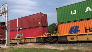 CP 9354 and KCS 4119 with intermodal Train in Crystal MN [upl. by Gauntlett792]