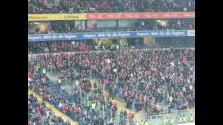 Eintracht FrankfurtNurnberg Bundesliga 9 Febbraio 2013 il settore ospiti [upl. by Yenaj]