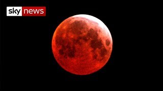 Watch live as blood moon rises over the Earth [upl. by Aigil]