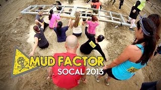 Mud Factor 5K Obstacle Mud Run SOCAL Full Race [upl. by Trask]