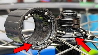 Noise from bicycle freewheel How to repair bike freehub [upl. by Gleich982]