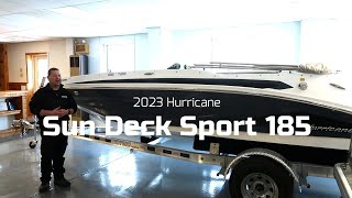 2023 Hurricane Sun Deck Sport 185  Woodard Marine [upl. by Ateekram]